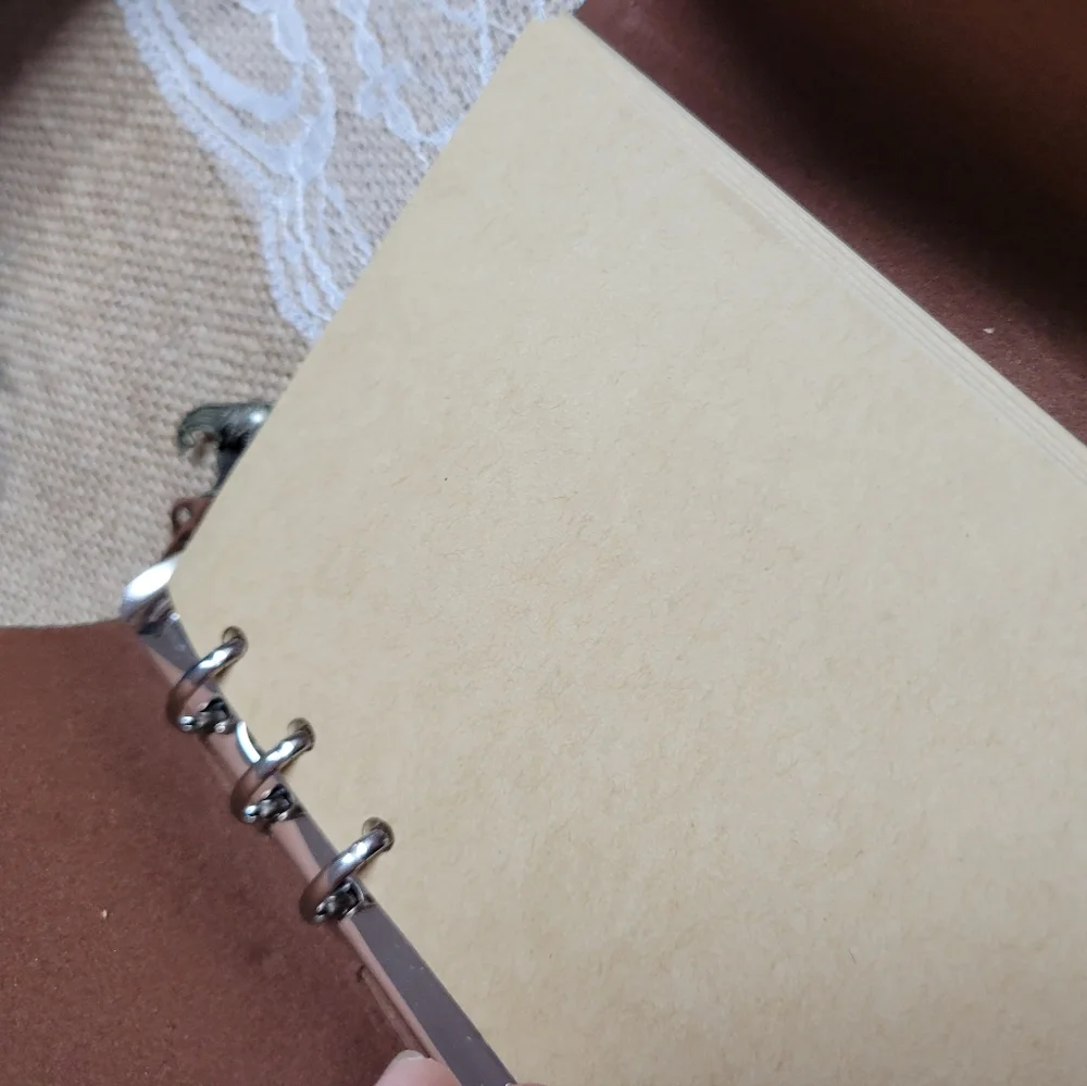 Faux leather blank journal teal color 7×5